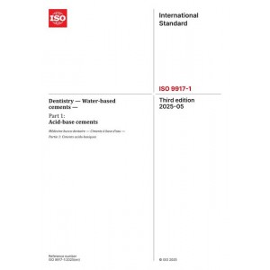 ISO 9917-1:2025