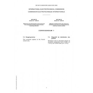 IEC 60112 Ed. 6.0 b Cor.1:2026